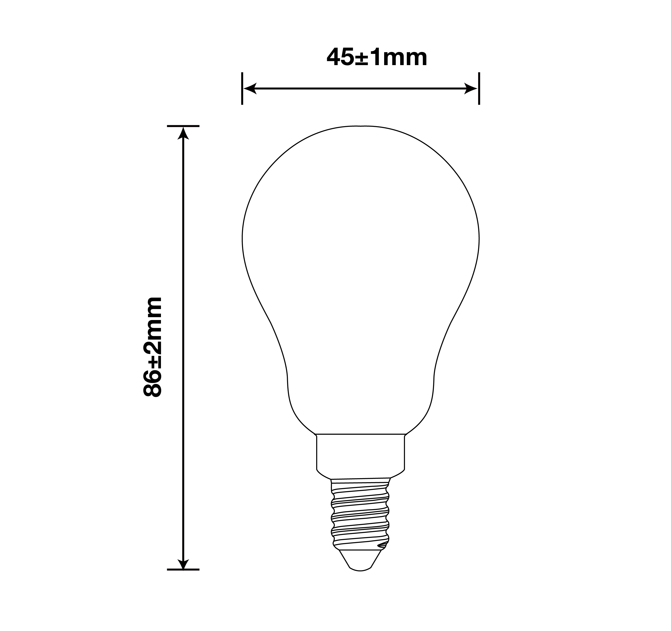 2W A15 Filament Bulbs/25Watts Edison A15 Bulbs